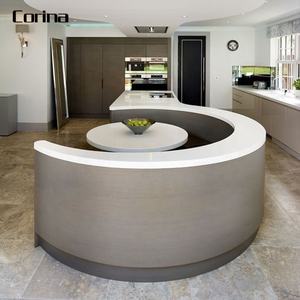 Design di lusso artificiale servizio da cucina in pietra contatore personalizza cucina di casa <span class=keywords><strong>bar</strong></span> contatori cibo servizio contatore - Product Image 4