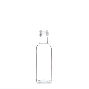 Botella de vidrio de aceite de oliva de alta calidad tamaño mini pony vacío cuadrado claro 100ml con tapa de tornillo - Product Image 3