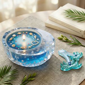 Molde de silicona INTODIY creativo <span class=keywords><strong>para</strong></span> bañera, adorno de <span class=keywords><strong>resina</strong></span> en miniatura, escena de tazón de coco, árbol, pájaro y bañera, combinación de <span class=keywords><strong>moldes</strong></span>. - Product Image 3