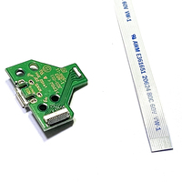 Ersatz-JDS-011 Ladeans chluss Socket Ladegerät Board mit 12 PIN Flex Kabel für PS4 Controller Reparatur teile
