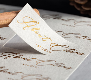 Eleganti Adesivi con Lamina Dorata in Rilievo per Sacchetti di Caffè e Prodotti da Forno - Product Image 3