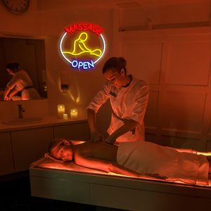 <b>Massage</b> Open Letreros Neon LED dimmable USB powered ambient light store window decoration light street indicator light Custom 5V - Product Image 3