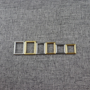 Hebilla Cuadrada de Acero Inoxidable 2.2x1.7cm, Herraje Metálico Resistente para Bolsos, Ropa y Zapatos - Product Image 2