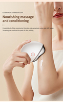 Tragbares elektrisches EMS Gua Sha Gesichtsfuß-Nacken massage gerät SPA-Guasha-Werkzeug für Körper-LED-Vibrationsheizungs-Massage produkte