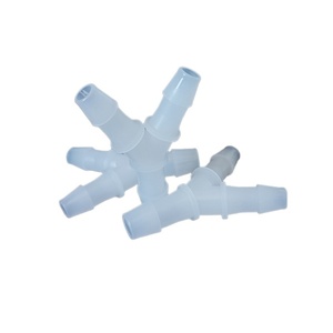 Conector en T de 3 Vías de Plástico PVDF de Alta Calidad al por Mayor, Conector en T de 3 Vías, Conector de Goma Suave para Tuberías de Agua y Gas - Product Image 1