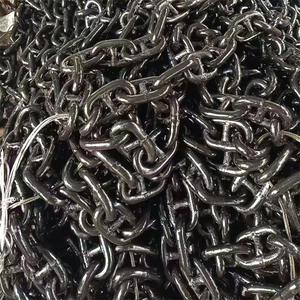 Chine fournisseurs matériel gréement G80 lien métallique chaîne d'ancre de levage approbation chaînes d'ancre marines - Product Image 3