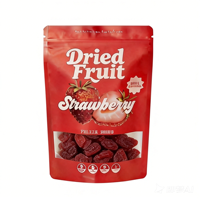 Ritszakje voor gedroogd fruit (framboos, perzik, meloen, mango, bramen, banaan, aardbei) met transparant venster