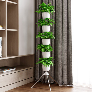 Soporte de Acero Inoxidable de Varios Niveles <span class=keywords><strong>para</strong></span> Macetas, Estante Decorativo Simple de Estilo Piso <span class=keywords><strong>para</strong></span> Sala de Estar, Balcón, Interior, <span class=keywords><strong>para</strong></span> <span class=keywords><strong>Plantas</strong></span> en Maceta - Product Image 5