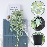 Arbre artificiel suspendu en plastique vert Monstera SPR, décoration murale extérieure, plantes de Pâques, décoration intérieure, 50 cm