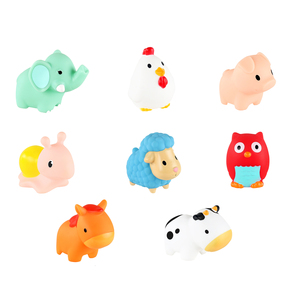 Dễ Thương Đầy Màu Sắc Mềm Cao Su Bé Tắm Đồ Chơi Thiết Lập Vịt Khủng Long Phim Hoạt Hình Trẻ Em Bé Bồn Tắm Nước Tắm Đồ Chơi Cho Trẻ Mới Biết Đi Trẻ Em - Product Image 4