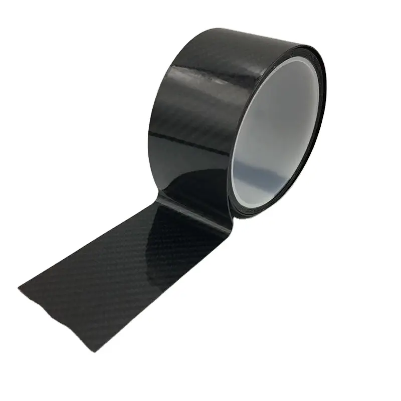 Car Exterior Decoration Body Sticker Universal Carbon Fiber Door Sill Scuff Plate Cover Panel Step Protector Guard Tape