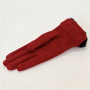 Guanti Lunghi con Touch Screen, Caldi e Foderati in Pelliccia Sintetica, Guanti Eleganti per Donna per Climi Freddi - Product Image 4