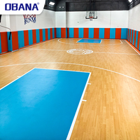 Terrain de basket-ball portable, tapis adhésif modulaire, revêtement de sol synthétique en PVC, utilisation intérieure et extérieure, ensemble de tapis d'entraînement de basket-ball FIBA 3x3