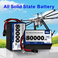 Tüm Lipo Katı Hal 80000mAh Yüksek Enerji Yoğunluklu 6S 23.7V 300wh/kg Ağır Yük Taşıyan İHA İnsansız Hava Aracı için Drone Pili