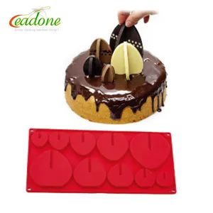 3d tridimensionale rotondo o pino tappato stampo in silicone cioccolato