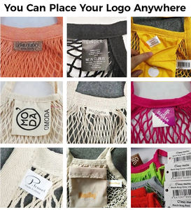 Étiquette personnalisée avec le logo de la marque Colorful Net <span class=keywords><strong>Crochet</strong></span> String Farmers Market Bag Shopping Grocery Cotton Mesh Bag - Product Image 4