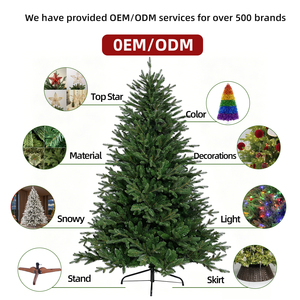 Arbre de Noël <span class=keywords><strong>Artificiel</strong></span> Réaliste en PE et PVC, 1,2 m, 2,1 m, 3 m, Plein Volume, Personnalisable OEM, Certifié REACH UL, Vente en Gros - Product Image 4
