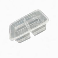 Boîte à lunch ZhiLu moderne, double compartiment, en PP, compatible micro-ondes, sans BPA, étanche, pour préparation de repas, recyclable
