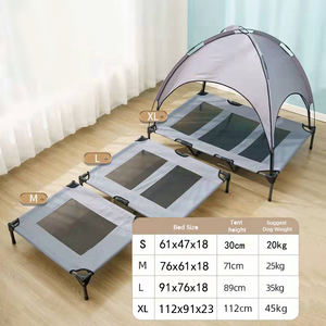 Parasol portátil Elevado Refrigeración Transpirable Elevado Perro Mascota Cama con pies para campamento al aire libre - Product Image 2