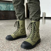 Bottes tactiques en toile vert olive SF53 713 pour hommes, durables, toutes saisons, pour le travail en extérieur, la randonnée, vente en gros CN;GUA, emballage non inclus.