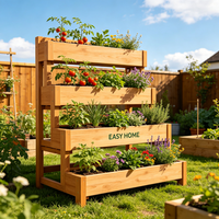 Bac de Jardin Surélevé en Gros Résistant aux Intempéries pour Patio, Balcon, Cour et Culture de Légumes