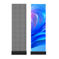 Écran LED holographique 3D P2.5 sur mesure, ultra-fin, pour vitrine de bijouterie, signalisation numérique