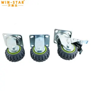 WINSTAR Xe Đẩy Hàng Bán Sỉ 4/5/6/8 Inch Bánh Xe Đa Năng 360 Độ Bằng PU Đã Qua Sử Dụng Có Khóa Phanh