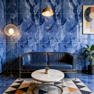 Carreaux muraux intérieurs <span class=keywords><strong>en</strong></span> porcelaine de luxe moderne de haute qualité 600x1200mm, couleur jade violet, bleu-vert, résistants aux acides - Product Image 2