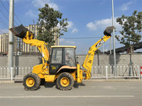 100% importé du Japon a utilisé la chargeuse-pelleteuse JCB 2CX avec une bonne efficacité et un prix bas