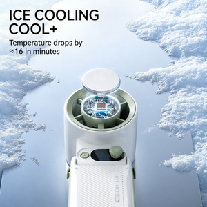 Mini ventilateur à main personnalisable en usine, rechargeable par USB, portable, pliable, 199 vitesses, affichage LED, ventilateur de refroidissement - Product Image 2