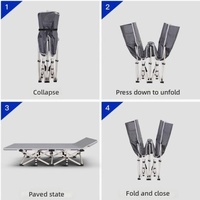 Indispensable pour les soins hospitaliers : Lit pliant robuste à 10 pieds avec sac de rangement