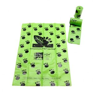<b>Compostable</b> Custom Logo Printed Eco Friendly Biodegradable Waste Bags for Pet Cat Dog Poop Bag - Product Image 1