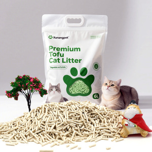 Arena para Gatos de Tofu <span class=keywords><strong>Chino</strong></span> Ecológica de Alta Calidad en Oferta, Aglutinación Rápida, Venta Directa de Fábrica, Biodegradable y Sostenible - Product Image 1