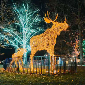 <span class=keywords><strong>Luces</strong></span> LED Gigantes de PVC Impermeables IP65 con Forma de Alce para Exteriores, para Navidad, Acción de Gracias, Halloween, Paisajes, Calles, Jardines y Bodas - Product Image 6