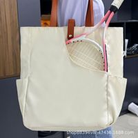 Sac à raquettes de pickleball en toile pour enfants, sac à bandoulière multi-poches et sac à dos pour le rangement des raquettes