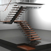 Prix le plus bas Chine Escaliers de conception d'escalier intérieur de haute qualité Maison moderne Cas d'escalier droit flottant