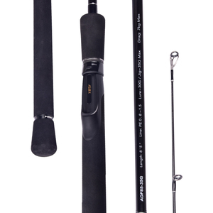 Canne à pêche AGITEK pour la pêche en eau salée, en fibre de carbone, avec poignée confortable en EVA, 2 sections, équipement de pêche - Product Image 2