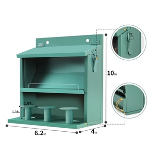 Mangeoire pour écureuils en métal personnalisée, conçue pour l'extérieur, pliable, pour accrocher à l'extérieur des arbres - Product Image 1
