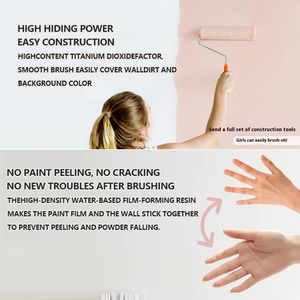 ภายในบ้านสีผนังสีขาวสีขาวพ่นสีผนังสีดำสีน้ำยางเคลือบถังเคลือบของเหลว - Product Image 3