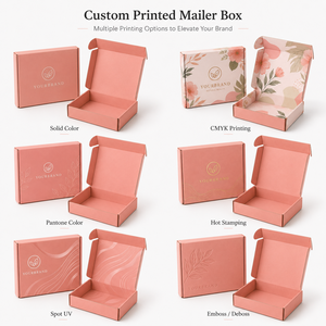 Boîte d'expédition en carton ondulé mat haut de gamme avec logo personnalisé, en matériaux recyclés écologiques, vente en gros directe usine, pour emballage de vêtements, fabrication propre - Product Image 3