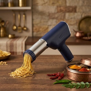 Handgehaltene Nudelmaschine aus Edelstahl, kein aufwändiger Aufbau für frische Spaghetti, cremige Knoblauch-Nudeln, Edelstahl-Konstruktion - Product Image 3