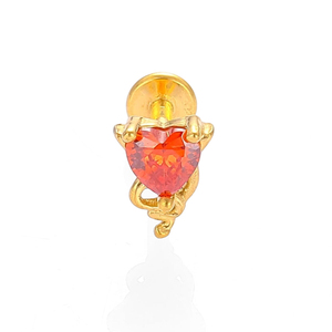 Piercings de Labio de Acero Inoxidable YW con Forma de Corazón y Cruz, Anillo de Tragus, Piercing de Oreja para Mujer y <span class=keywords><strong>Hombre</strong></span>, Joyería Corporal - Product Image 5