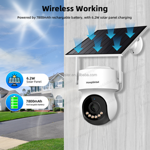 Hong Global 4MP 2K <span class=keywords><strong>IP</strong></span> 24/7 Aufnahme AOV Wireless Solar betriebene PTZ Surveil-Kamera ICSee NO WiFi NO 4G Security CCTV-Solar kamera - Product Image 6