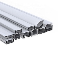 Profilé LED en aluminium 1M 2M 3M pour éclairage extérieur, profilé super fin 6 mm encastré, profilé LED en aluminium