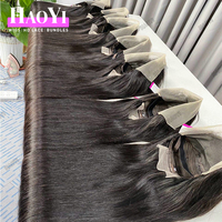 Peluca de cabello natural vietnamita 15A, pelucas de cabello humano sin pegamento con encaje frontal Full HD, pelucas frontales de encaje HD con cutícula India natural