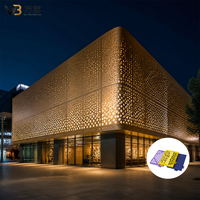 Panneau en alliage d'aluminium perforé sur mesure, découpe CNC, motif perforé, étanche pour extérieur, taille personnalisée, fabrication OEM, bardage de façade
