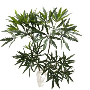 Plante artificielle en bois de paon Meng Jie, 125 cm, grande plante en pot, verdure décorative, utilisation intérieure et extérieure - Product Image 5