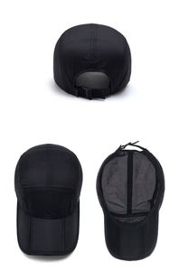 Casquette de baseball classique à 5 panneaux en polyester respirant, séchage rapide, ajustable avec logo brodé personnalisé, style sportif - Product Image 6