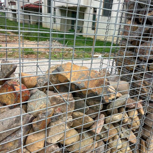 Petite boîte en gabion soudée de 50 cm x 50 cm x 50 cm, gabion en treillis métallique galvanisé pour planteur de paysage - Product Image 6