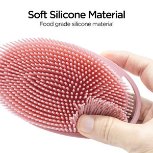 Nuova Spa Free Soft <span class=keywords><strong>Silicone</strong></span> doccia Mini carino bambino corpo Bum viso capelli cuoio capelluto spazzola Shampoo massaggiatore lavaggio Pet Scrubber - Product Image 2